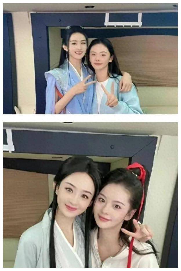 赵丽颖与替身同框!网友热议真假难辨,颖宝魅力再升级.