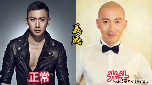 18位男明星光头造型对比