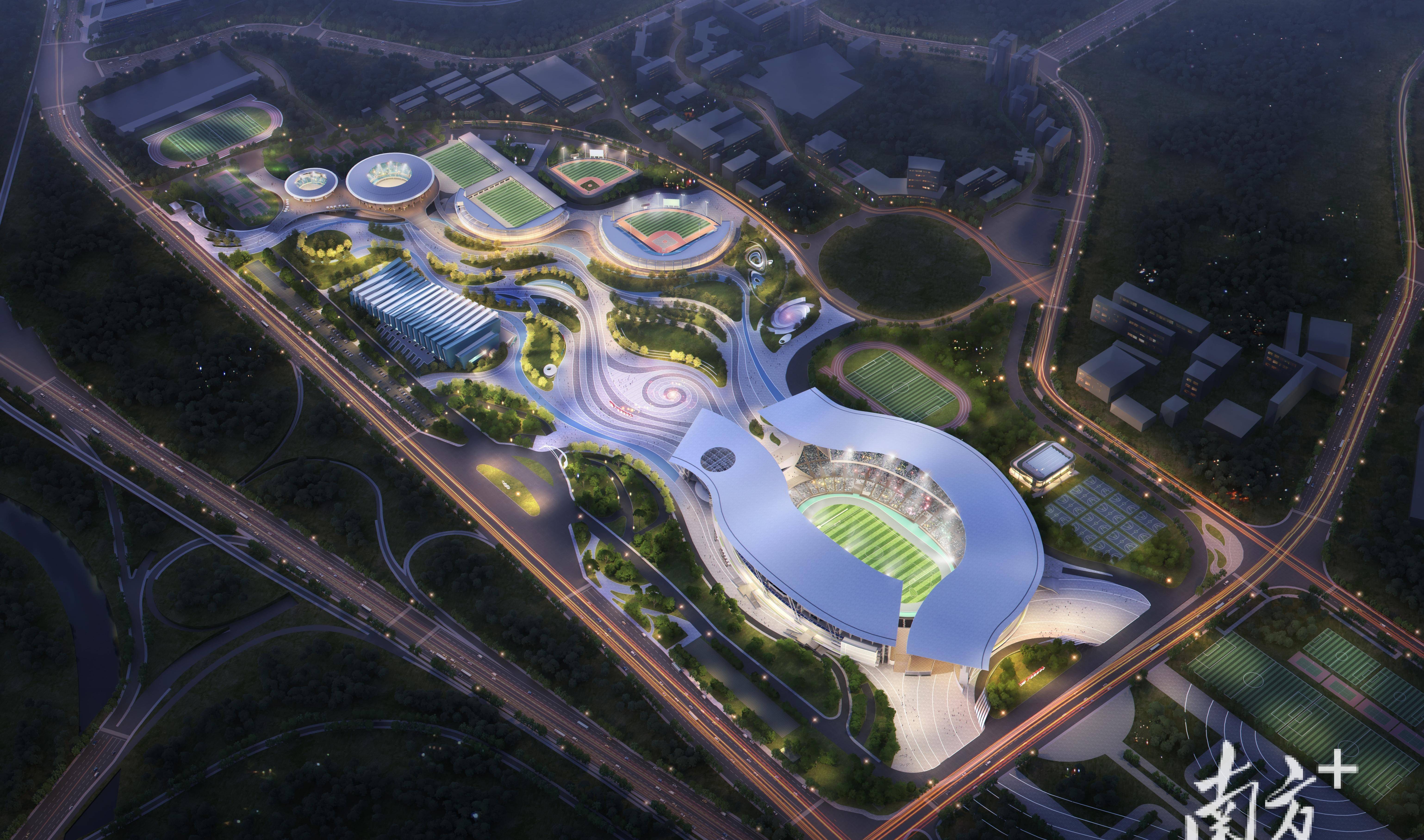 因九运会而生的省奥体中心,2025年将再次成为全运会的主场馆,而十五运