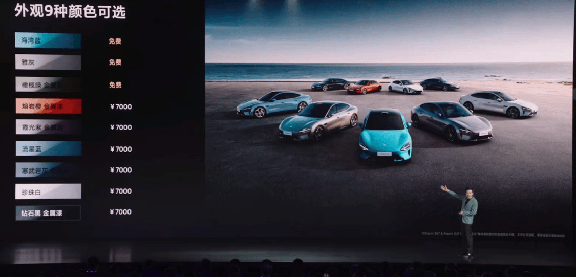 小米新车价格上热搜!21.59万元太香了!雷军在发布会现场带货!