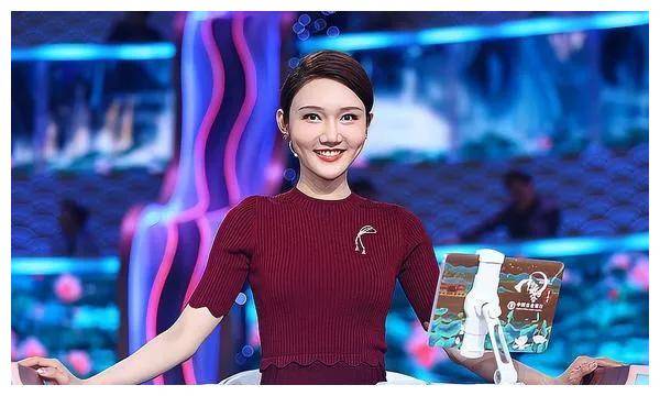 原创龙洋惊艳亮相中国诗词大会粉色套裙展现优雅知性魅力