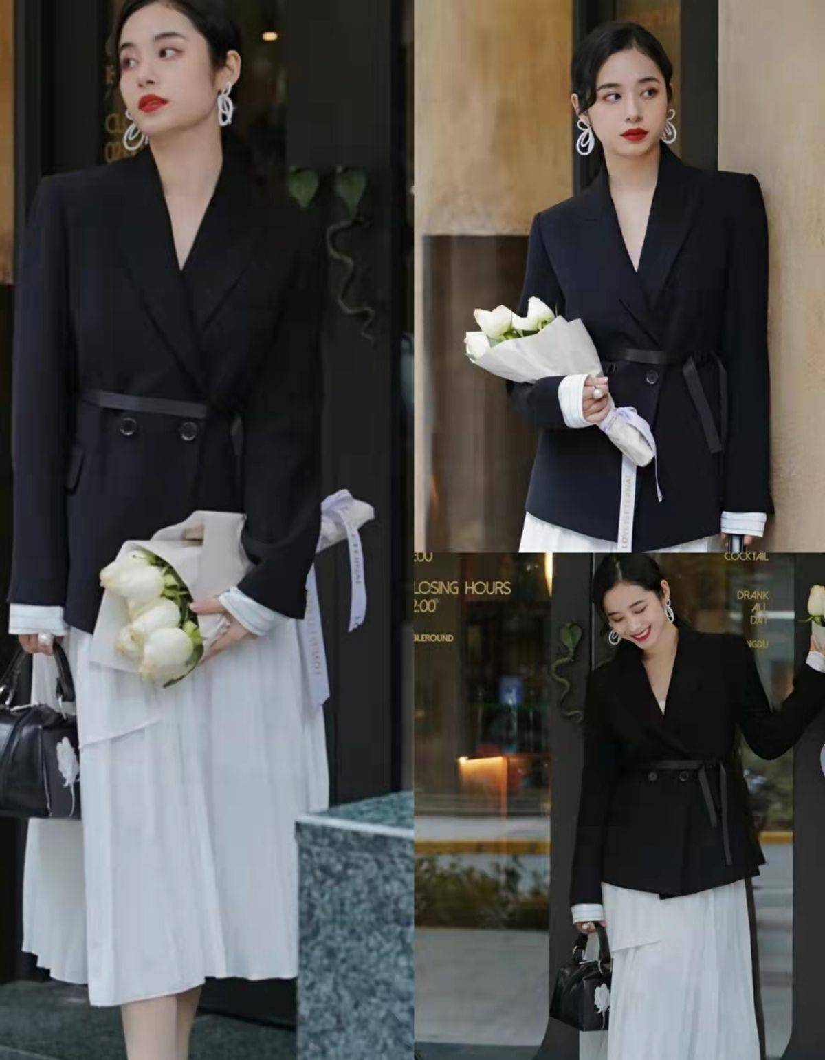 "一衣多穿"的花式搭配法,春季每天都有新穿法_黑色_整体_大气