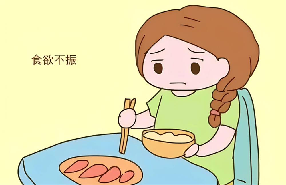 女人食欲不振图片