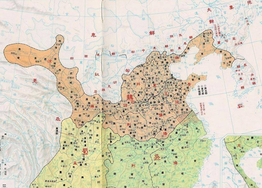三国后期地图夷陵之战后不久,刘备便病逝于白帝城,诸葛亮由此秉政.