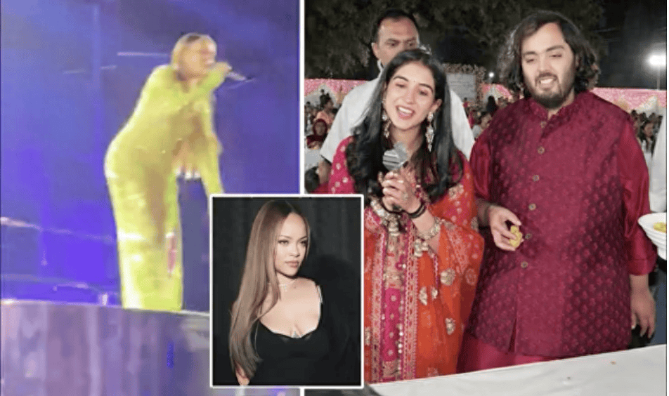 原创蕾哈娜在亚洲首富之子婚前派对上做最低限度演出拿4600万元就走