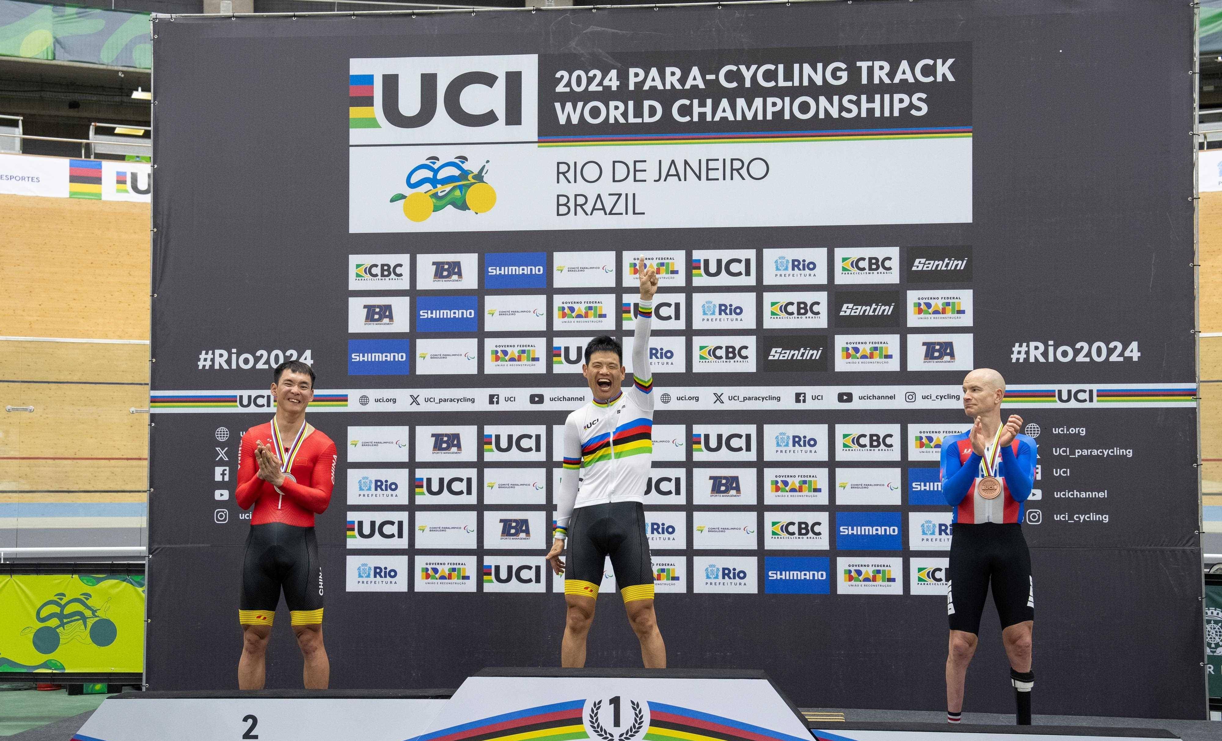 原创体育我们队在残疾人场地自行车世锦赛首日摘下三金