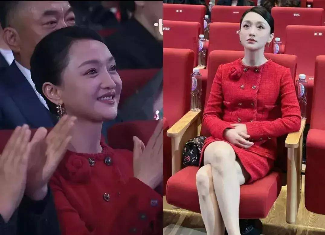 李沁的小香风蒋勤勤的西装裙不需袒胸露背穿得严实也艳压群芳
