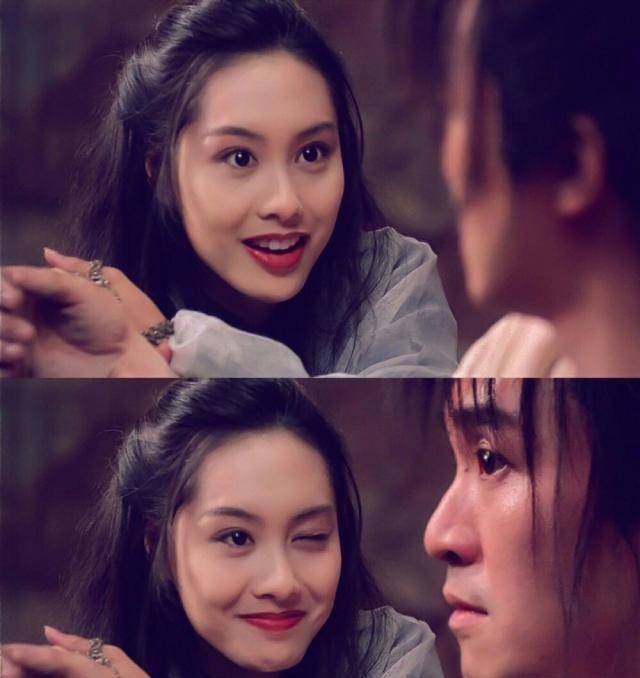 朱茵,大家都非常熟悉了,那个最美的"紫霞仙子",那个调皮的眨眼睛的