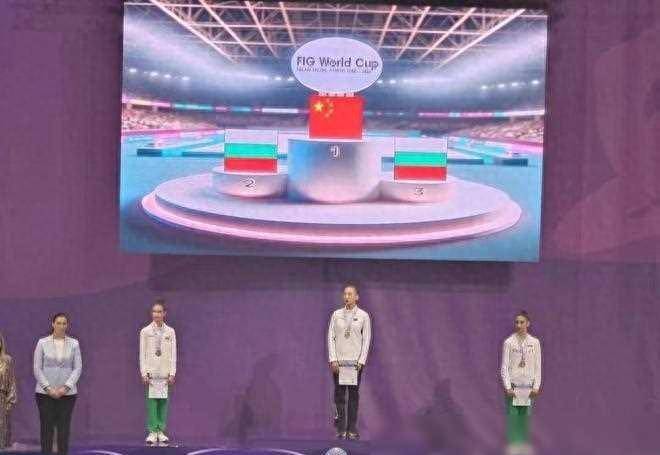 王子露获我们队首枚艺术体操世界杯个人金牌
