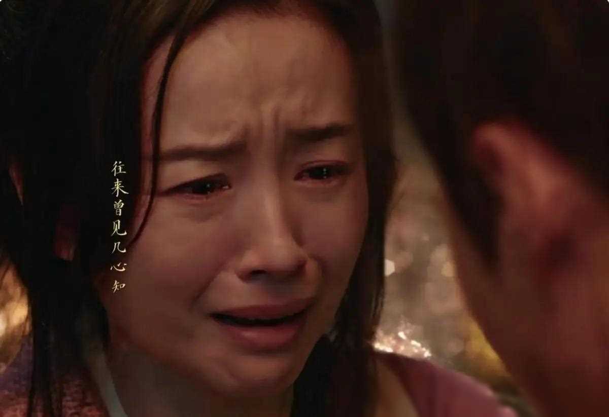 董洁的角色形象朴素而感人,她穿着粗布衣服,脸上带着略显憔悴的表情.