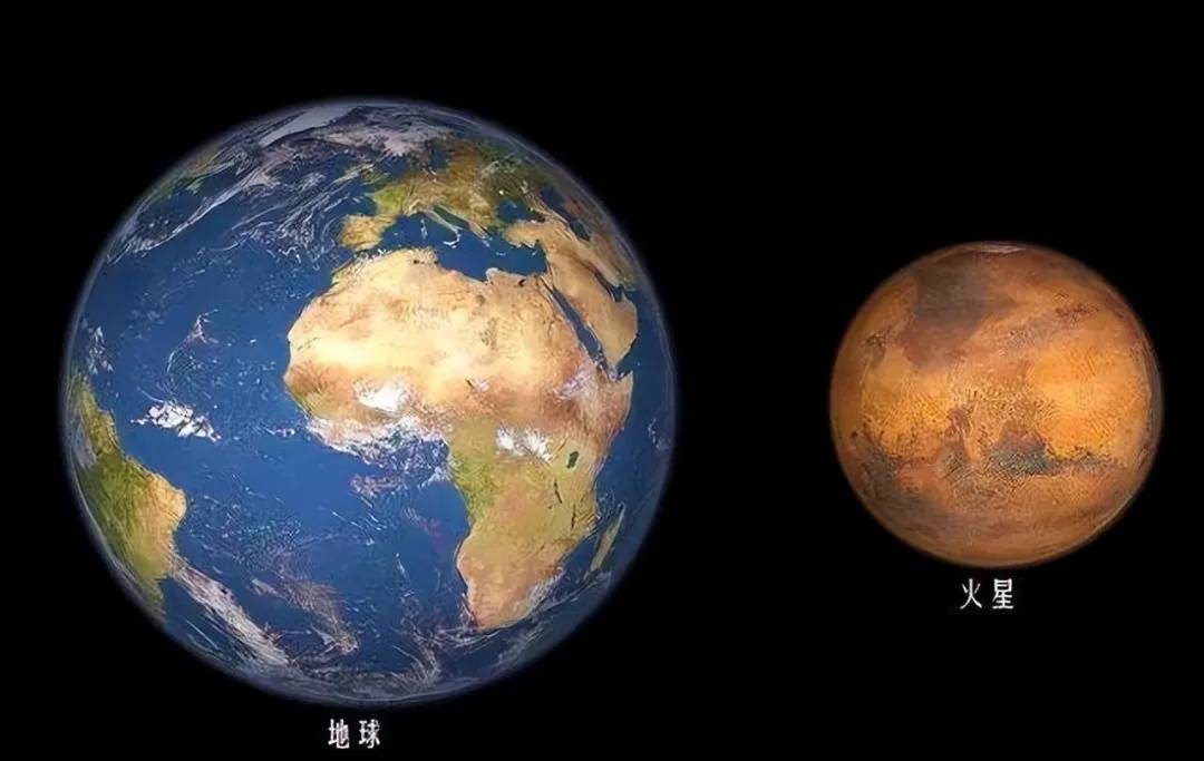 火星比地球大吗图片