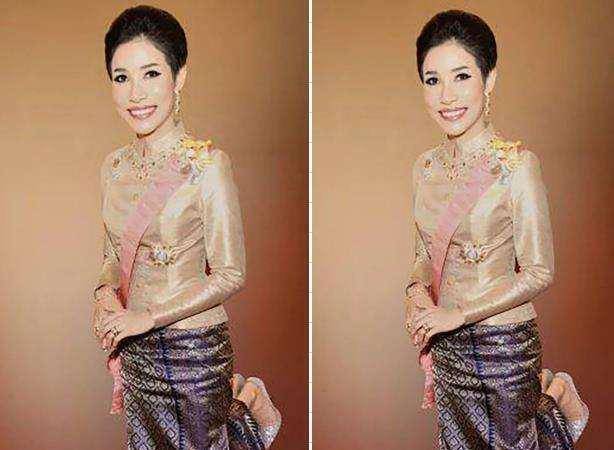 原创泰国贵妃为了赢穿旗袍身材发福却更有韵味王后为显嫩穿蕾丝