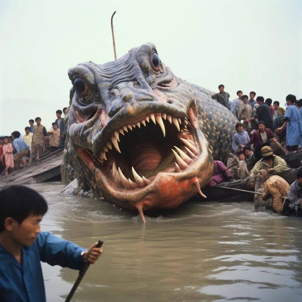 2090年后的某一天,沿海渔民捕获辐射变异鱼,长相畸形