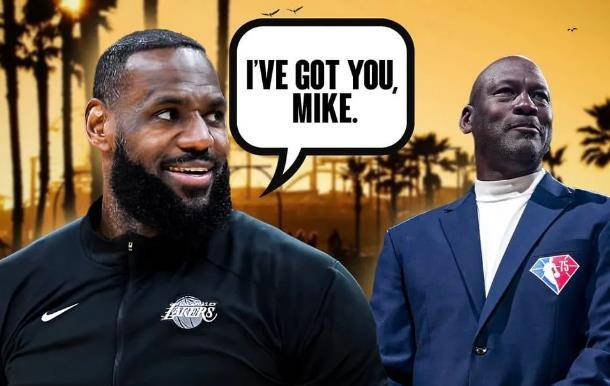 这是老詹38岁后的第9次砍下40 (包括常规赛 季后赛),超越乔丹