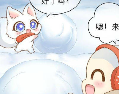 雪人怎么这么像小和尚啊,网友:我也要,给我吧_小狐狸_小球_围巾