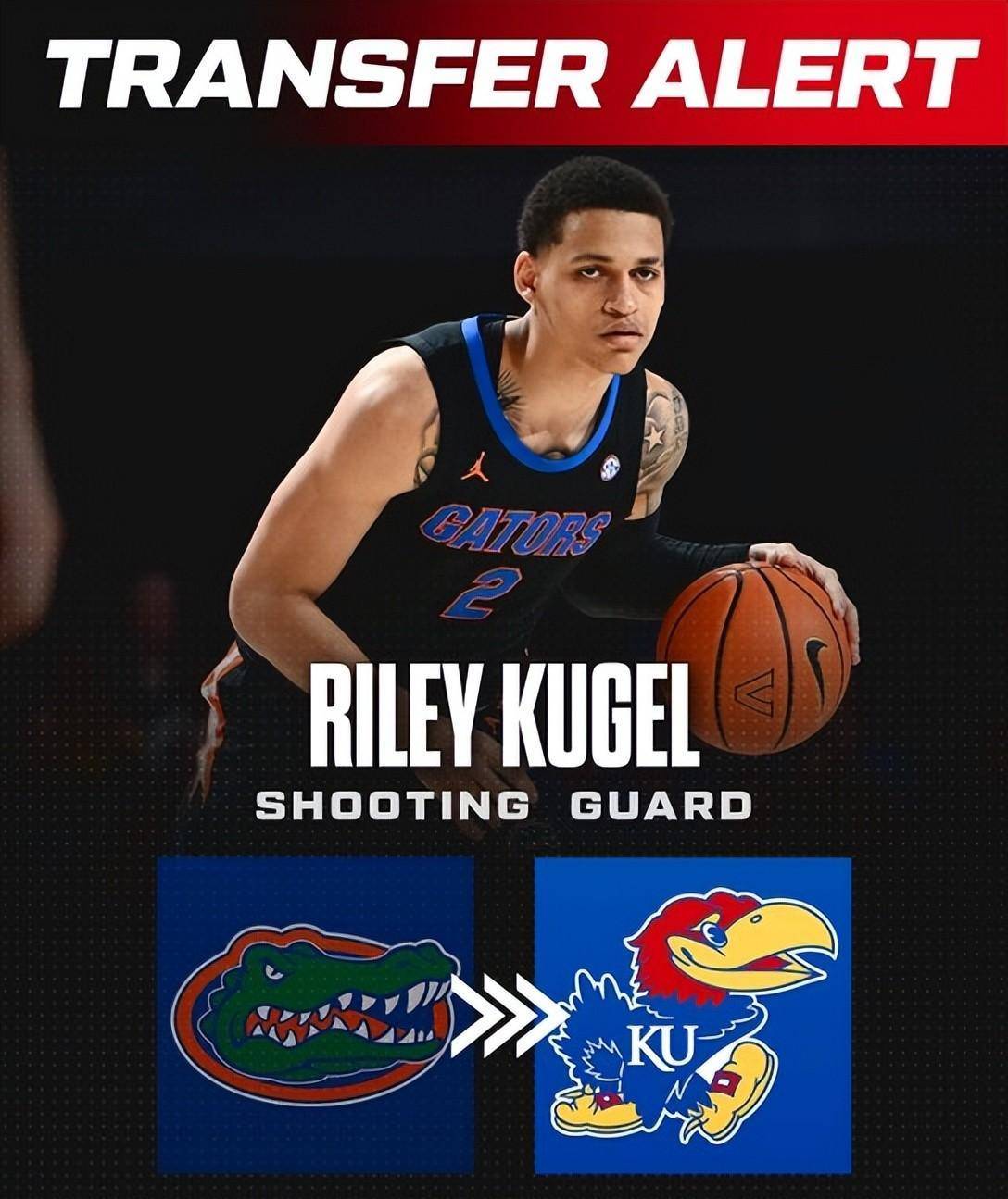 原创佛罗里达侧翼莱利库格尔宣布转学至ncaa堪萨斯大学