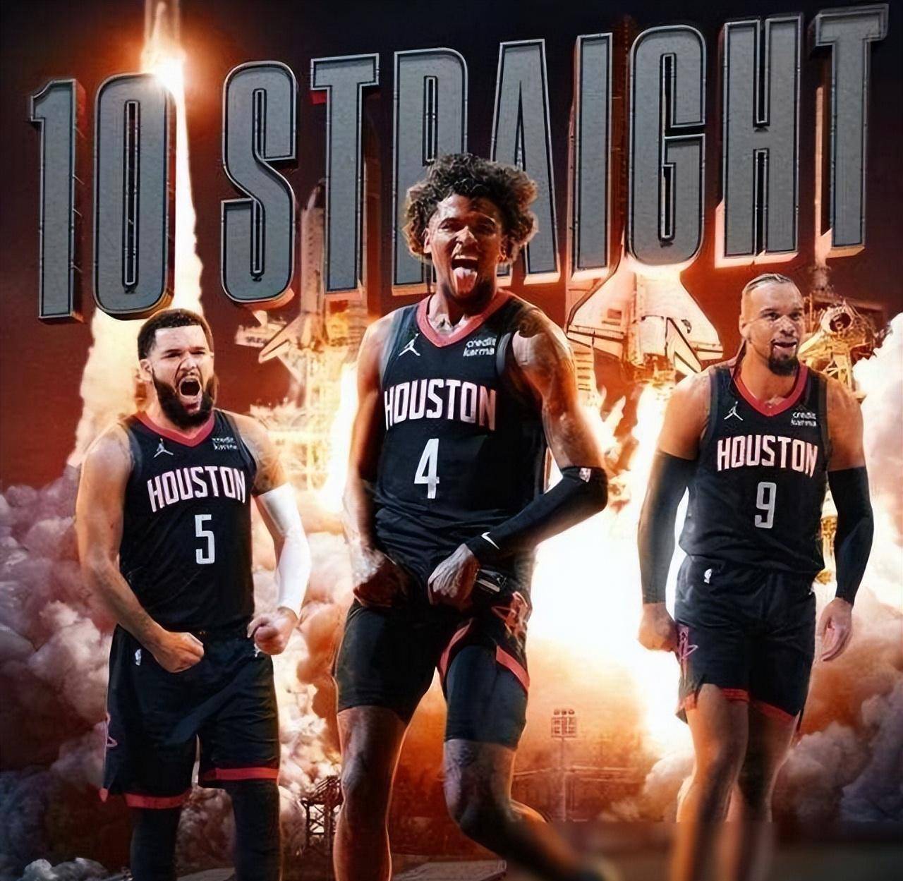 原创霸气火箭狂轰10连胜勇士瑟瑟发抖先进季后赛再夺总冠军