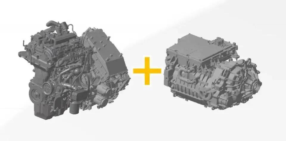这套总成是在1.5t插混的基础上,增加了后电机实现了四轮驱动.