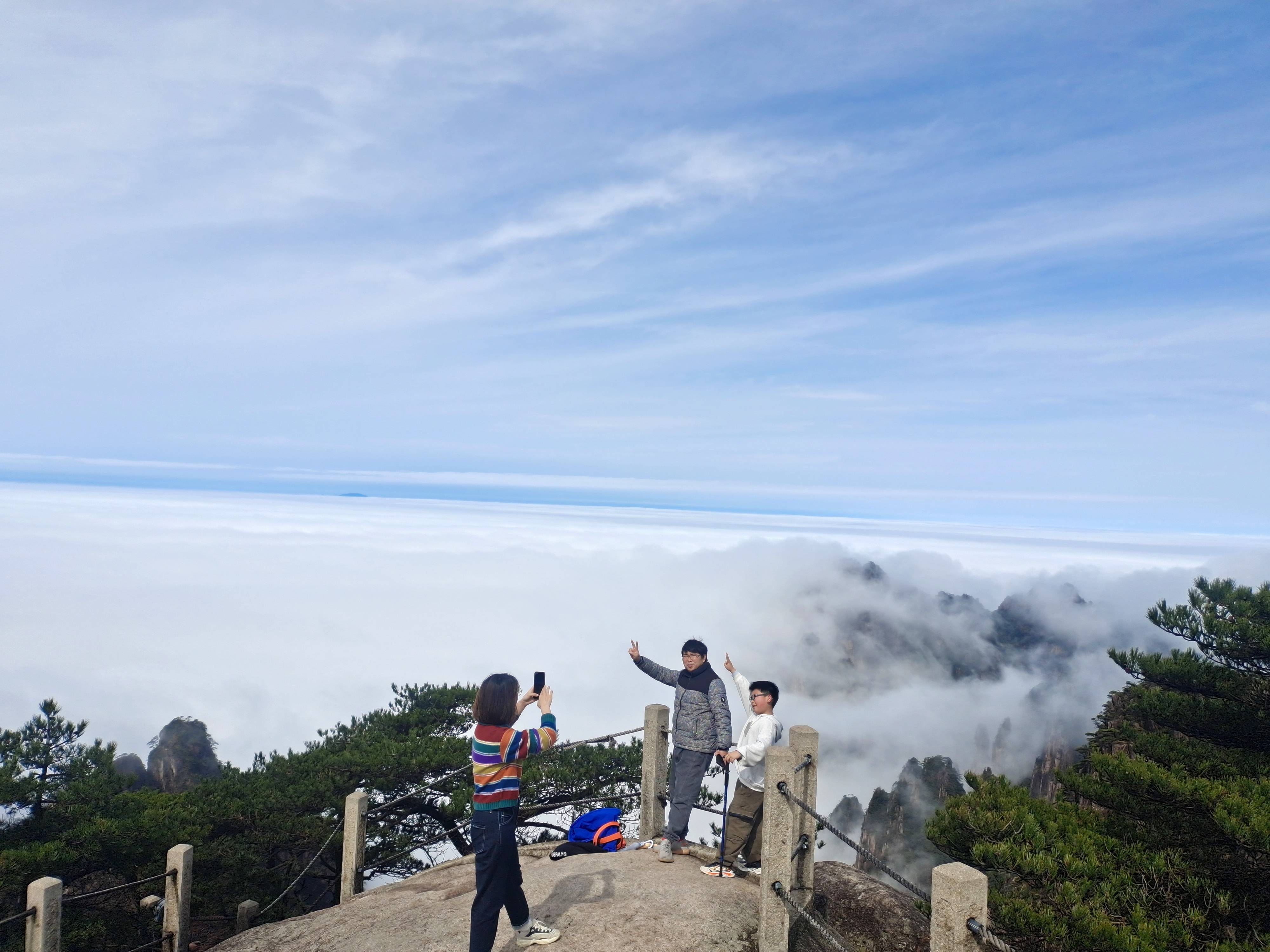 黄山拍照姿势图片