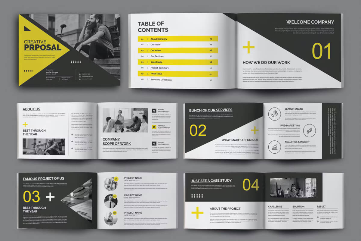 精美画册设计模板indesign图文排版