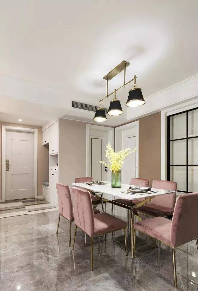 130平米轻奢美式风新房颜色搭配恰到好处温柔而迷人