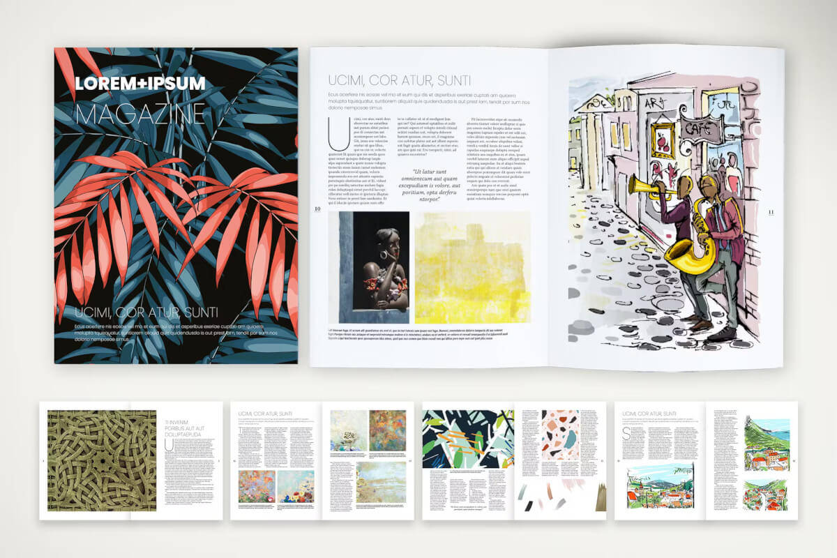 精美画册设计模板indesign图文排版