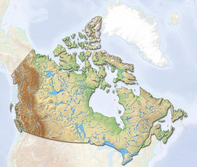 加拿大资源分布图图片