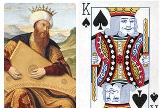 黑桃k:大卫,古犹太-以色列王国首位正式国王,犹太人