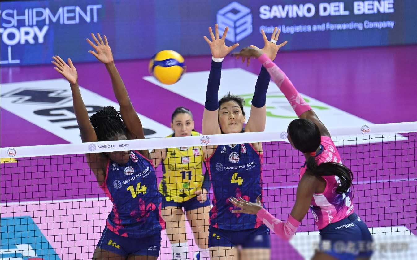 轰埃格努,中国女排一姐斩获72分,持续展现巅峰实力_比赛_坎迪奇_米兰