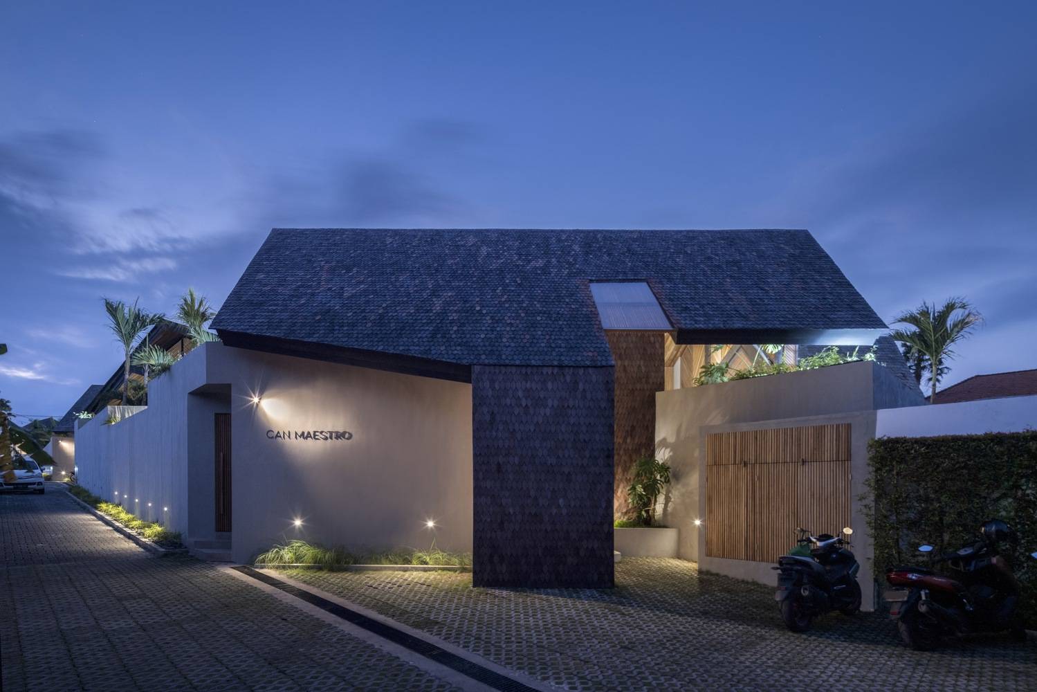 印尼风之屋自然景观别墅_屋顶_建筑群_圆形