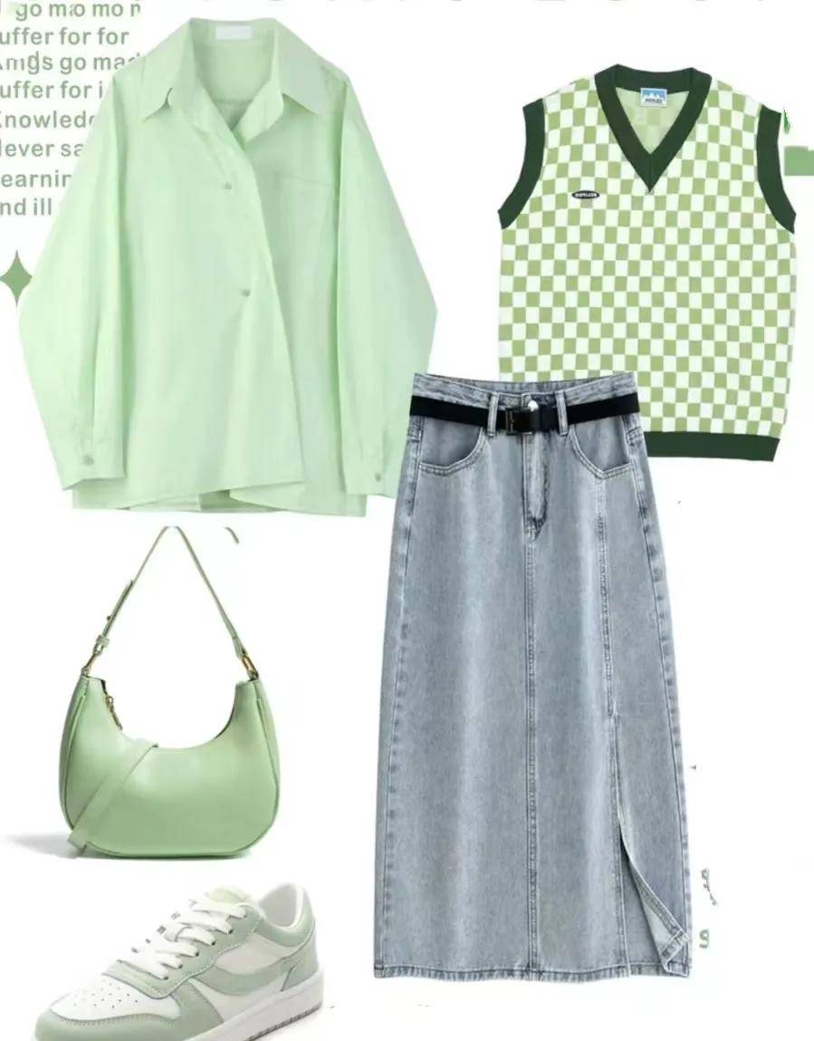 30套薄荷绿最显白最好看的搭配太绝了