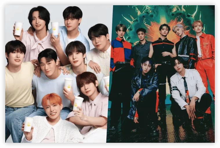 ateez和nct dream都是韩国的顶级男子音乐团体,他们