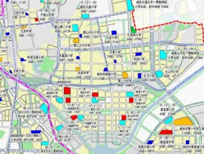 金山河中学大郭庄板块共规划新建12所学校:潘塘板块:青龙湖小学,青龙