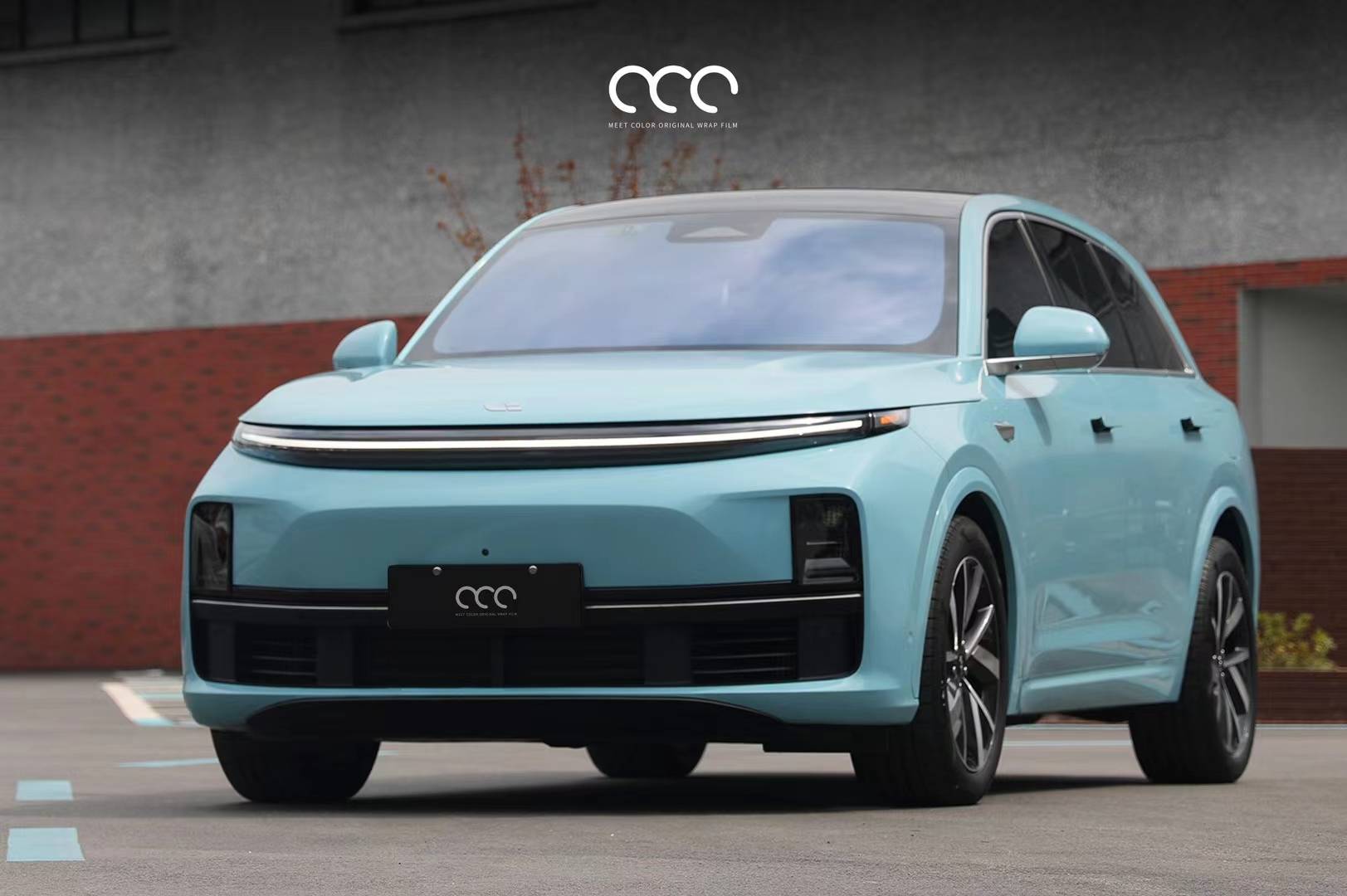 理想l7-mcwrap漫彩海风蓝改色膜,治愈简约温柔的蓝色调