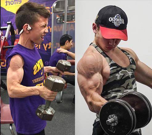 地表上最强的那个少年,15岁成健美冠军,并收获百万粉丝_肌肉_训练