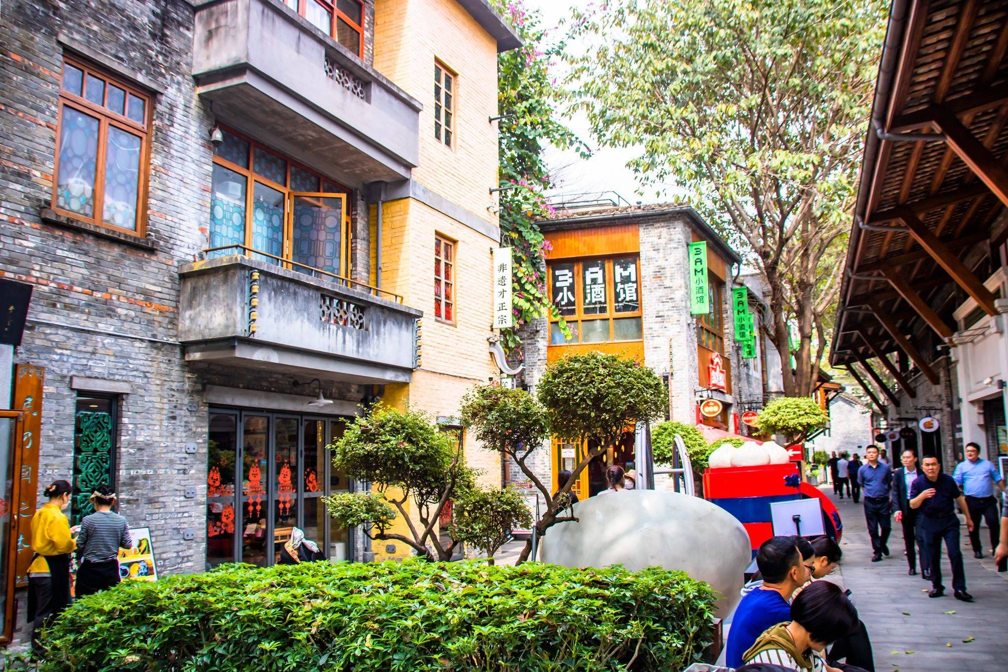 原创广东佛山岭南天地文艺地标美食天堂一处潮人潮物的聚集地