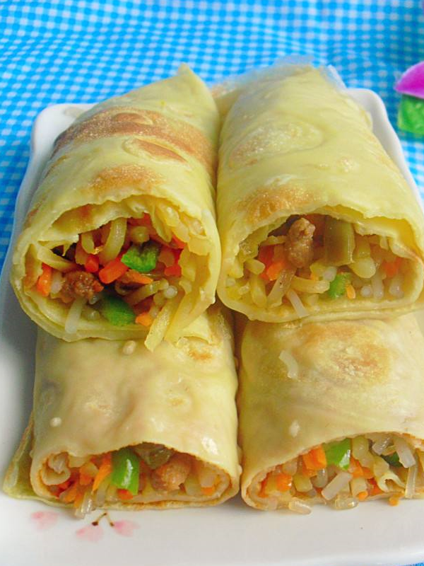 原创孩子爱吃的卷饼只需要简单4步又简单又美味馋的流口水