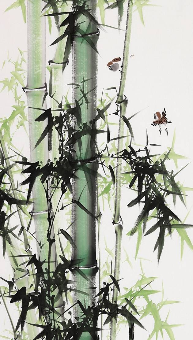 进门玄关上挂什么画好,进门玄关墙适合挂的画_竹子_牡丹花_寓意