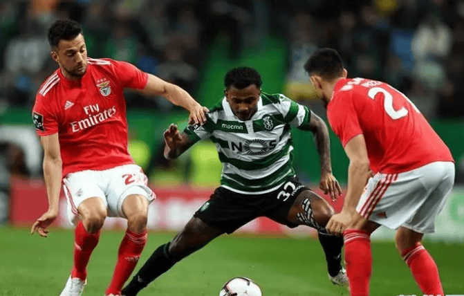 葡萄牙体育在葡超第11轮的榜首大战中客战本菲卡最终1