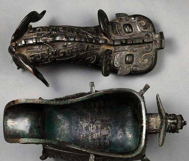 原创3000年前一件酒器有多绝妙羊头龙背饕餮尾