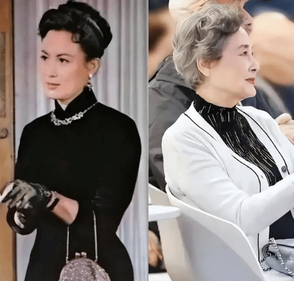 原创宋春丽和向梅的老年状态也太美好了吧穿搭素雅发不过肩美的从容又