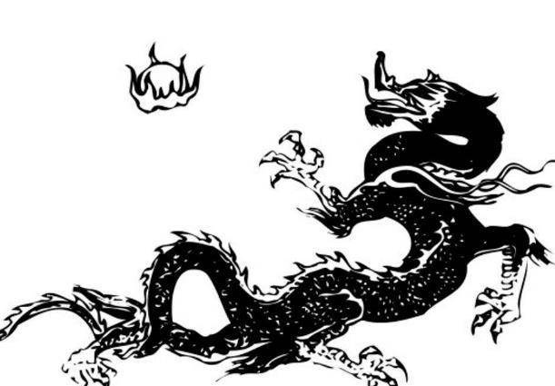 原创原来二龙戏珠中龙本是黑龙而珠则是夜光珠