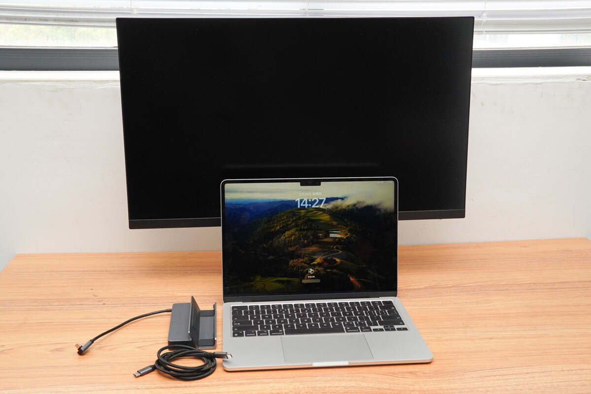 原生支持双屏扩展,macbook air 13 m3视频输出体验_显示器_type-c