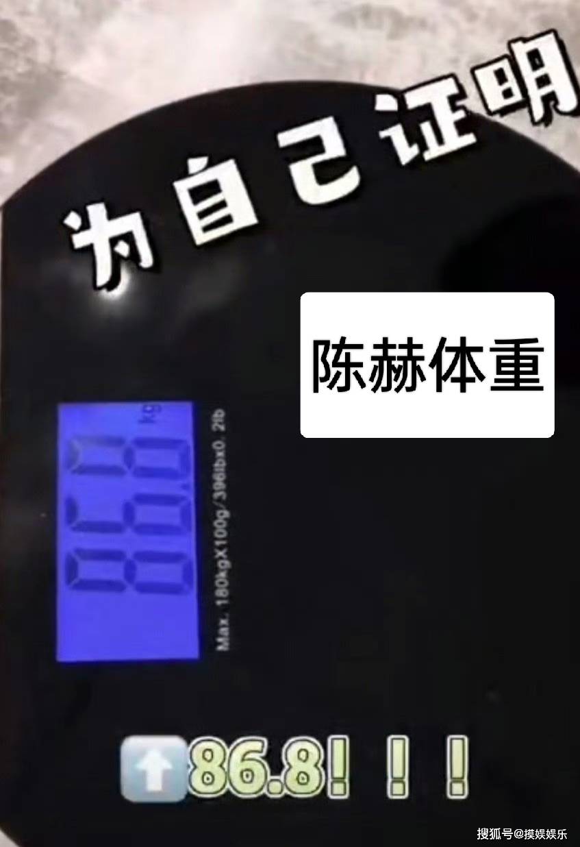 陈赫体重86.8公斤,陈卓璇仅有74.2斤,她的身材道出娱乐圈的残酷