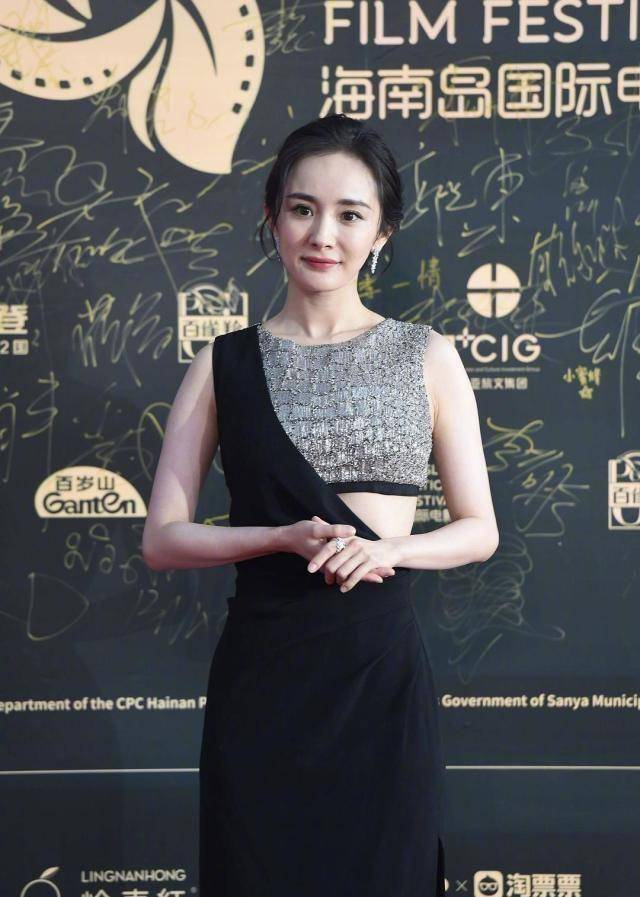 海南国际电影节:杨幂状态超金鸡奖,却被1个人比下去了!
