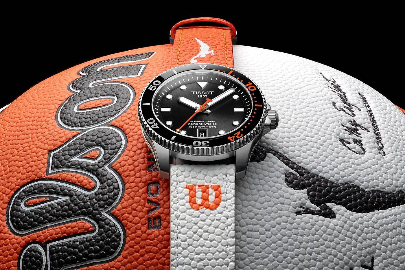 天梭与 Wilson 合作推出两款 WNBA Seastar 腕表_搜狐网