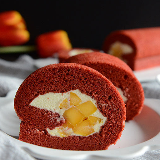 红丝绒蛋糕卷,烘焙新手入门必学,一看就懂一做就会