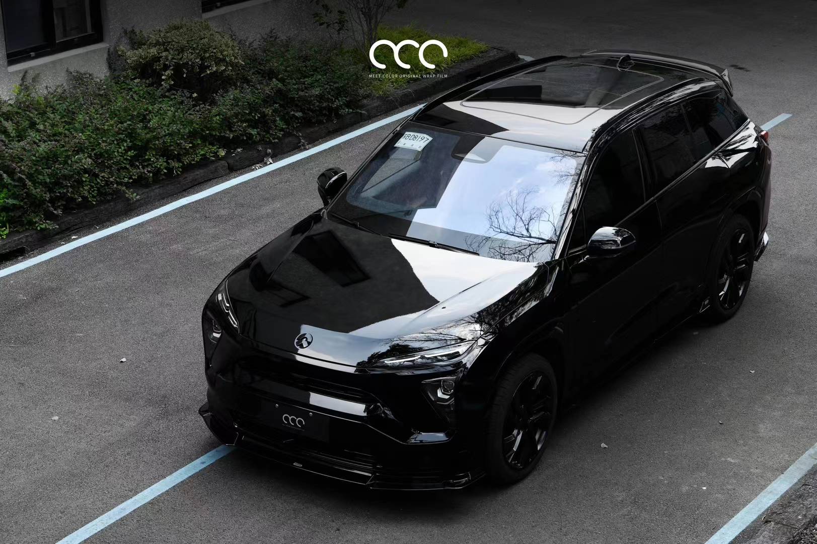 蔚来es6漫彩觉醒黑改色膜,暗黑气息瞬间觉醒