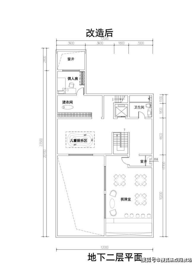 【合院样板间】一层:玄关,客厅,早餐吧,老人房二层:主卧套房,2间儿童
