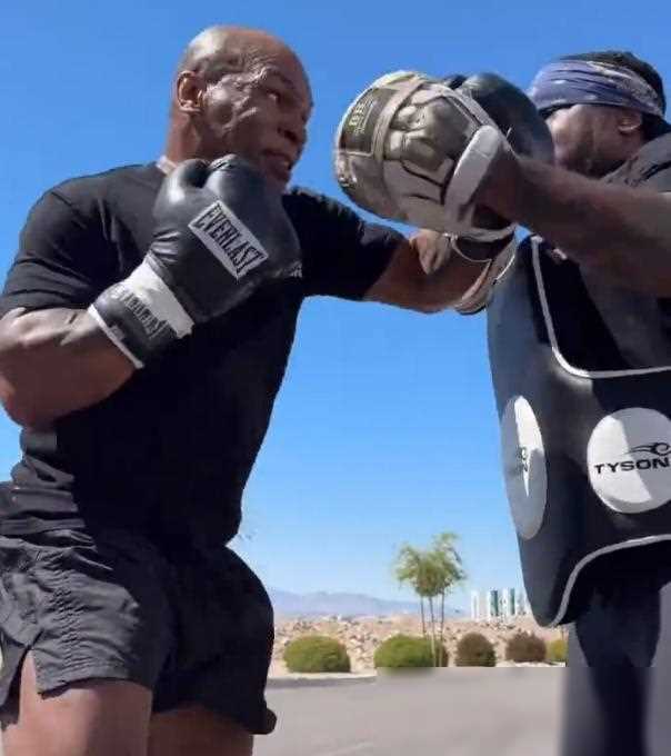 泰森告别轮椅训练锤炼体能,一拳震撼力究竟如何?